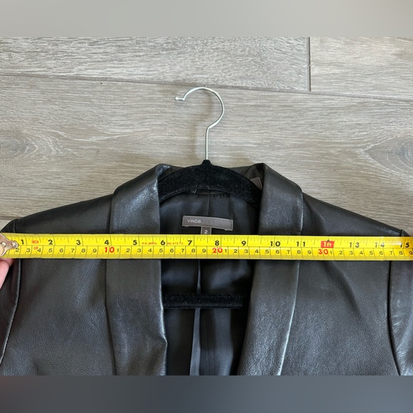 Vince Genuine Leather Blazer - Picture 12 of 16